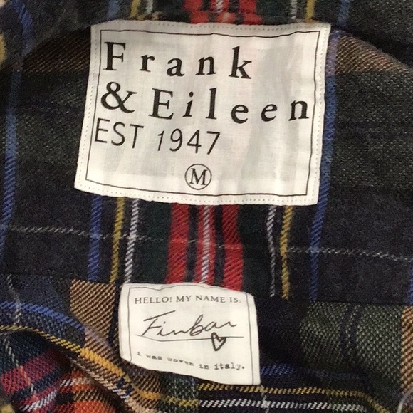 Frank & Eileen Red and Blue Casual Button Down Shirt - Picture 3 of 3